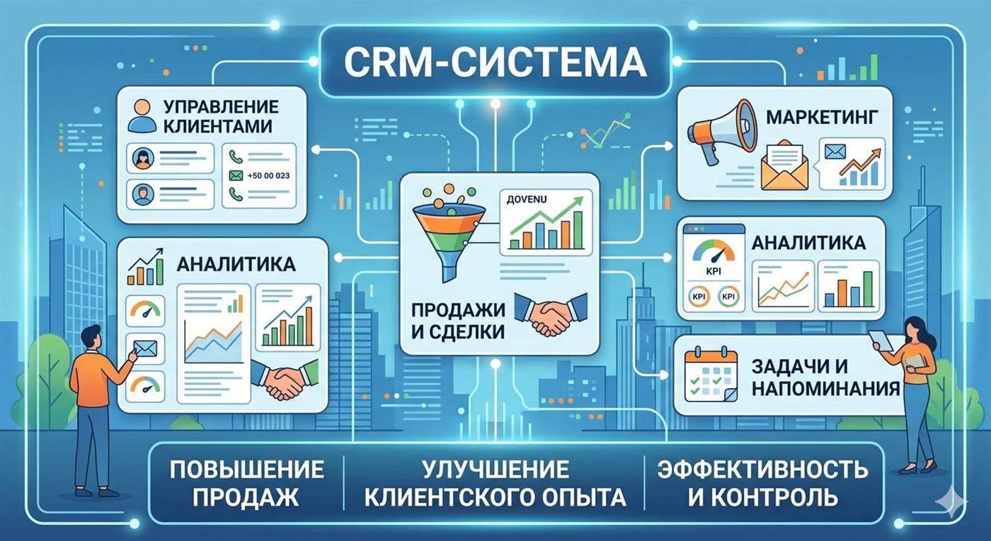 Обзор CRM-систем для бизнеса: продажи, аналитика, маркетинг и контроль задач